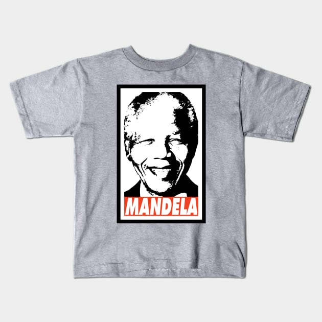 MANDELA Kids T-Shirt by Nerd_art